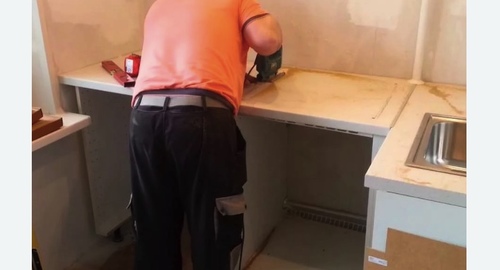 Сборка кухонного гарнитура. Посёлок имени Морозова